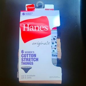 Hane's Cotton Stretch Thongs *nwt*